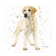 Load image into Gallery viewer, LOLA GOLDEN LABRADOR Art Tile by Bree Merryn - 20x20 cm Ceramic Tile