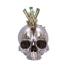 Laden Sie das Bild in den Galerie-Viewer, Gothic Crystal Mohawk Skull Ornament Chrome Punk Crystal Fantasy Figurine