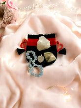 Load image into Gallery viewer, Love & Romance Crystal Healing Kit - Rose Quartz Heart Pendant, Blue Lace Agate, Moonstone, Crystal Cluster + Protective Pouch