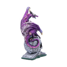 Laden Sie das Bild in den Galerie-Viewer, Mystical Dragon on Skull And Book Statue Gothic Decor Fantasy Figurine Ornament