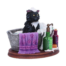 Load image into Gallery viewer, Bath Time Cat Figurine Lisa Parker Witchy Collectible Magical whimsical Ornament