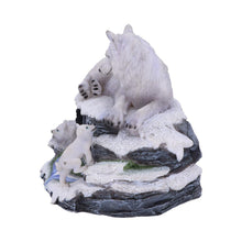 Load image into Gallery viewer, Mother Wolf with Pups Perpetual Calendar Arctic Wildlife Figurine Home Decor
