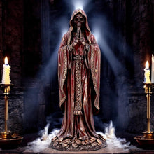 Charger l'image dans la galerie, Santa Muerte Bronze Figurine Santisima Muerte Statue 19cm Mexican Folk Saint Ornament