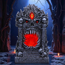 Laden Sie das Bild in den Galerie-Viewer, Gothic LED Skull Doorway to Underworld Figurine Gates of Hell Halloween Art