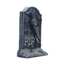 Load image into Gallery viewer, Gothic Raven Gravestone Ornament RIP Tombstone Crow Statue Halloween Decor