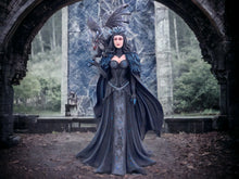 Load image into Gallery viewer, Enchanting Gothic Fairy and Majestic Dragon Statue, Fantasy Enthusiast Collectible Figurine, Mythical Centerpiece, Elegant Dark Sorceress-OsirisTradingUK