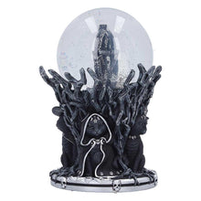 Load image into Gallery viewer, Cult Cuties Snow Globe Gothic Cat Witch Pentagram Occult Ornament Collectibles