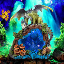 Load image into Gallery viewer, Dragon LED Crystal Cave Figurine - Color-Changing Fantasy Ornament Statue