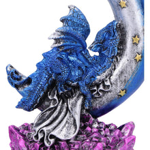 Laden Sie das Bild in den Galerie-Viewer, Mystical Dragon Crescent Moon Figurine Sleeping Dragonling Crystal Statue Gift