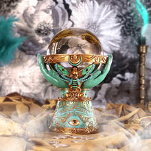 Load image into Gallery viewer, Occult Crystal Ball Holder – 15 cm Resin Sphere Stand for Mystical Decor and Witchcraft Altar