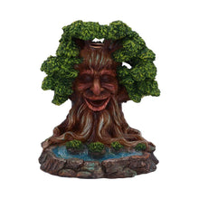 Load image into Gallery viewer, Mystical Tree Spirit Incense Holder Green Man Backflow Burner Gothic Decor Statue
