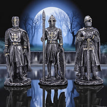 Load image into Gallery viewer, Crusader Knights of the Realm Gothic Figurines Medieval Warrior Statue Templar