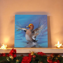 Load image into Gallery viewer, FLAPPING DUCKLING Ceramic Art Tile by D.FINNEY - 20X20 cm Wall Decor with Box