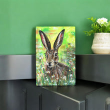 Load image into Gallery viewer, DAWN VIGIL HARE Ceramic Art Tile by Pankhurst Gallery 30x20cm - Ready to Hang