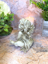 Load image into Gallery viewer, Guardian Angel Grave Cherub Ornament Symbol of Peace Remembrance, Memorial Cemetery Decor-OsirisTradingUK
