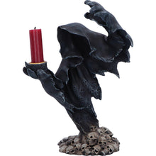 Laden Sie das Bild in den Galerie-Viewer, Dark Reaper Candle Stand Gothic Horror Skull Pile Sculpture Halloween Decor