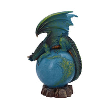 Load image into Gallery viewer, Gothic Earth Dragon Ornament Fantasy Planet Globe Sculpture Nature Guardian