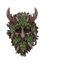 Load image into Gallery viewer, Autumn Horned Forest Spirit Ornament Woodland Pagan Plaque Wiccan Decor