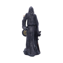 Laden Sie das Bild in den Galerie-Viewer, Grim Reaper Holding Clock Figurine Macabre Fantasy Statue Gothic Horror Home Decor