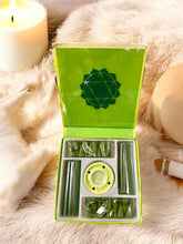 Load image into Gallery viewer, Seven Chakras Mini Incense Set with Incense Stand, Bamboo less Sticks & Cones - Chakra Healing, Aromatherapy