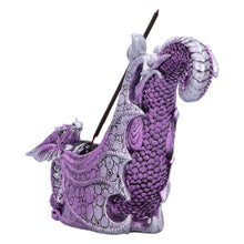 Load image into Gallery viewer, Mystical Purple Dragon Incense Burner Gothic Fantasy Ornament aromatherapy