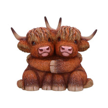 Load image into Gallery viewer, Highland Hug Figurine – 14.5cm Adorable Highland Cow Ornament
