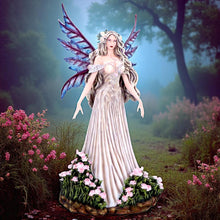 Laden Sie das Bild in den Galerie-Viewer, Mystical Woodland Fantasy Forest Fairy Sculpture Floral Figurine Gothic Wings Art