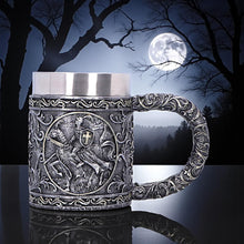 Load image into Gallery viewer, Medieval Knight Tankard Gothic Crusader Mug Templar Warrior Chalice Drinkware