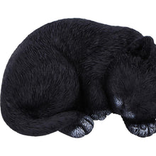 Laden Sie das Bild in den Galerie-Viewer, Sleeping Black Cat Statue Feline Figurine Witchcraft Gothic Wiccan Collectable Art