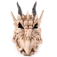 Laden Sie das Bild in den Galerie-Viewer, Fantasy Dragon Skull Money Box | Gothic Resin Coin Bank 19cm | Mythical Beast Home Decor Gift