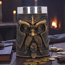 Laden Sie das Bild in den Galerie-Viewer, Norse Odin Tankard Viking God Drinking Mug Mythology Valhalla Collectible
