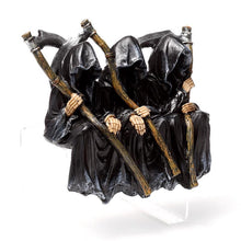 Laden Sie das Bild in den Galerie-Viewer, Gothic Reapers Shelf Sitters Figurine Skeleton Halloween Fantasy Art Ornament