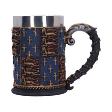 Load image into Gallery viewer, Fleur-De-Lys Lion Tankard 14 cm - Medieval Gothic Knight Mug, Historical Drinkware