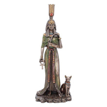 Laden Sie das Bild in den Galerie-Viewer, Ancient Egyptian Queen Statue Nefertari Royal Cat Ornament Mythology Decor