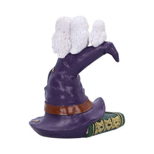 Laden Sie das Bild in den Galerie-Viewer, Magical Owl Witch Hat LED Ornament Wiccan Altar Figurine Spooky Halloween