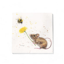 Load image into Gallery viewer, BASHFUL AND BUMBLE Ceramic Art Tile by Bree Merryn 20x20 cm - Wall Hanging Decor Gift in Box