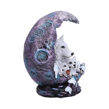 Load image into Gallery viewer, Gothic Wolf Moon Ornament Guardian Statue crescent guardianship Figurine Home Decor
