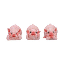Load image into Gallery viewer, Three Wise Pigs Figurines Hear No, See No, Speak No Evil Cute Pig Ornaments Gift