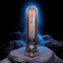 Load image into Gallery viewer, Triple Moon Goddess Incense Burner 22.5 cm - Wiccan Altar Decor, Hand-Painted Resin