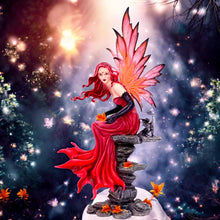 Load image into Gallery viewer, Enchanted Fairy & Dragon Fantasy Gothic Figurine Pagan Sculpture Mythical Decor