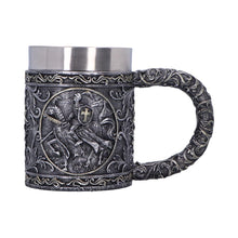 Load image into Gallery viewer, Medieval Knight Tankard Gothic Crusader Mug Templar Warrior Chalice Drinkware