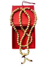 Load image into Gallery viewer, Lotus Buddha Prayer Mala Beads – 50cm Natural Beaded Meditation Necklace with Box