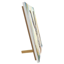 Load image into Gallery viewer, LONE DANCING HARE Ceramic Art Tile by Pankhurst Gallery 20x20 cm Ready to Hang Home Decor