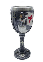 Charger l'image dans la galerie, Medieval Templar Knight Chalice – Crusader Wine Goblet – Gothic Decor Drinkware