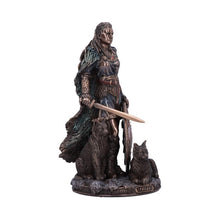 Laden Sie das Bild in den Galerie-Viewer, Freya Goddess Figurine Norse Warrior Deity Statue Pagan Mythology Love & War