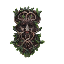 Laden Sie das Bild in den Galerie-Viewer, Mystical Forest Green Man Guardian Tree Spirit Wall Plaque Wiccan Pagan Art