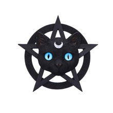 Load image into Gallery viewer, Feline Worship Cat Pentagram Wall Plaque 25.5cm