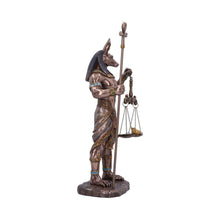 Laden Sie das Bild in den Galerie-Viewer, Egyptian Anubis Figurine Mythological Statue God of Death with Ankh and Scales