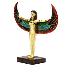 Load image into Gallery viewer, Gold Egyptian Winged Isis Figurine 23cm - Ancient Goddess Home Decor Statue