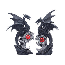 Load image into Gallery viewer, Midnight Protectors Dragon Set Gothic Fantasy Jewelled Statue Ornament Decor